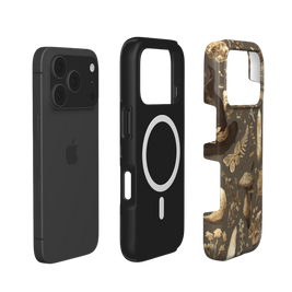 Grimorio | Funda MagSafe para iPhone con motivos botánicos y brujescos de hongos