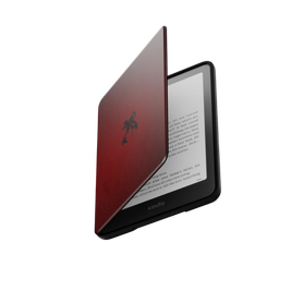 Coquette | Dark Red Bow Minimal Aesthetic Kindle Folio Case