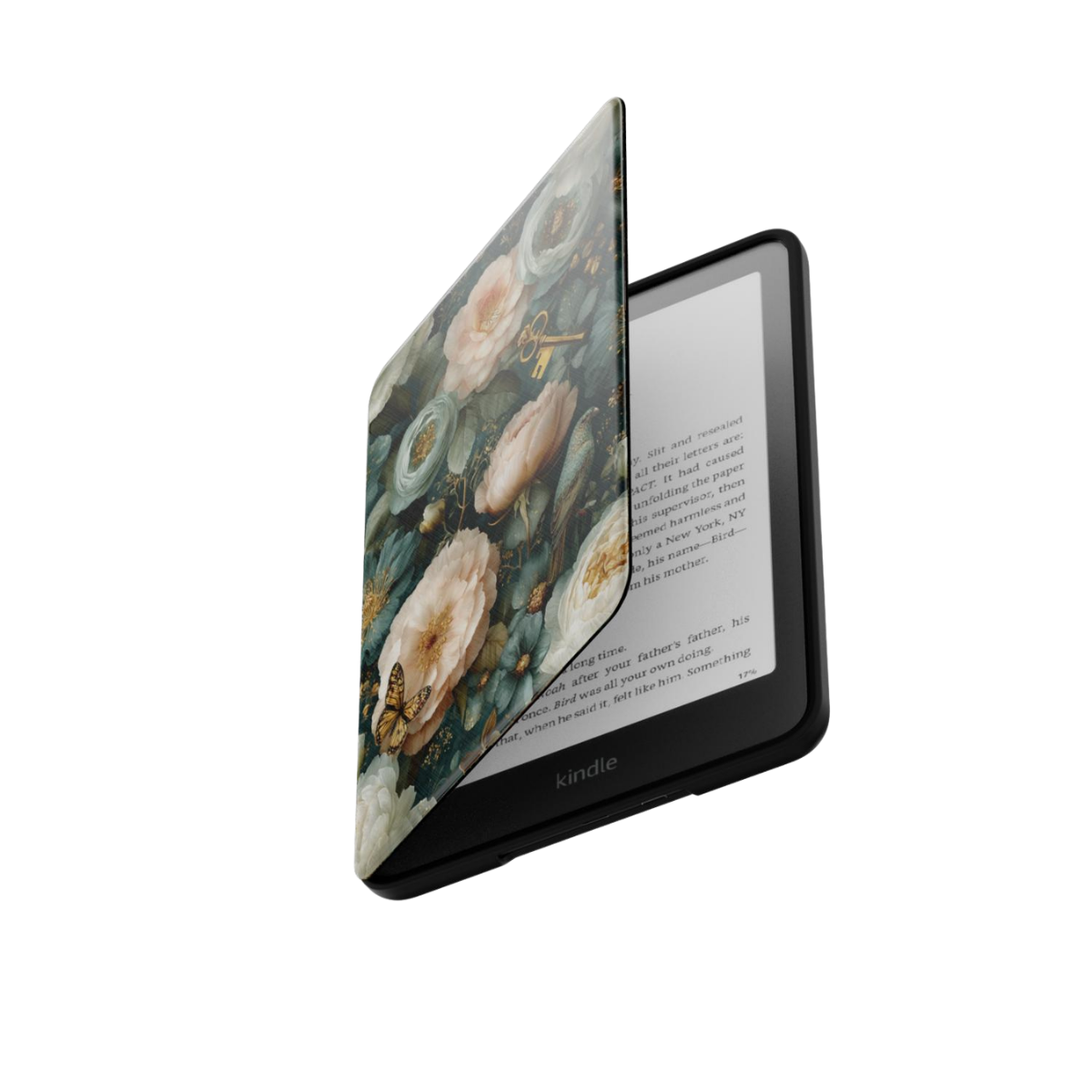 The Keeper's Key | Dark Botanical Secret Garden Kindle Folio Case