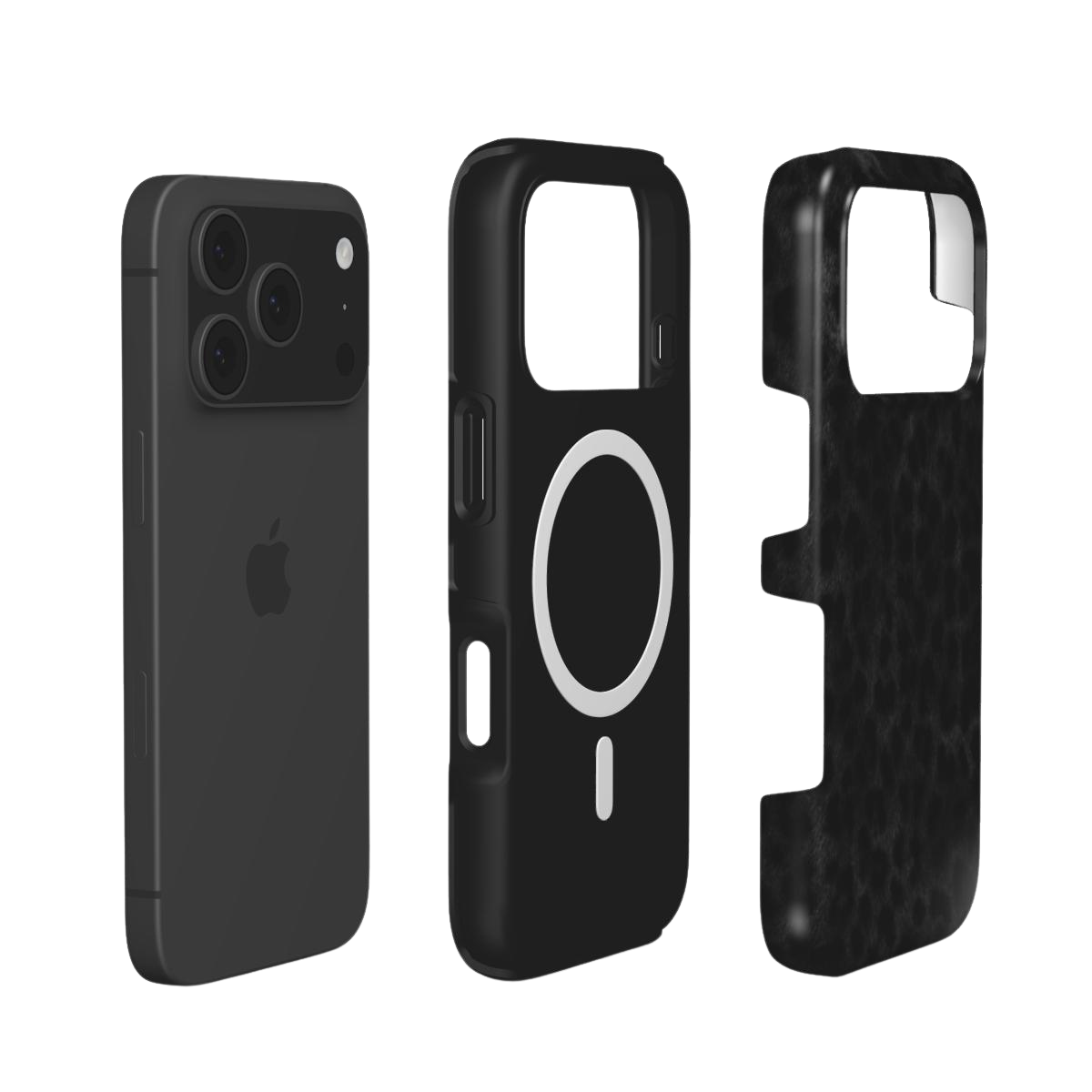 Midnight Panther | Black Leopard Print Dark Aesthetic MagSafe iPhone Case
