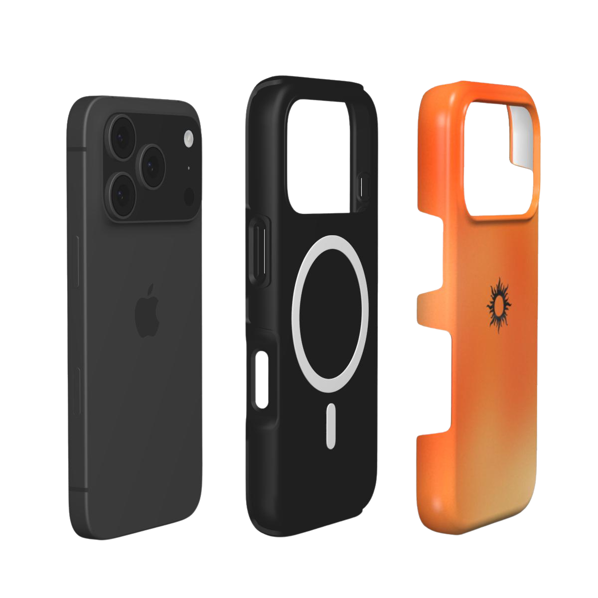 Sahara | Sunset Orange Sun Symbol MagSafe iPhone Case