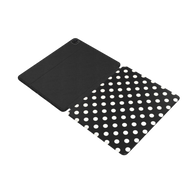 Ballroom | Black Cream Polka Dot iPad Case with Apple Pencil Holder