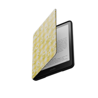 Sunlit Daisy | Yellow Gingham Floral Kindle Folio Case