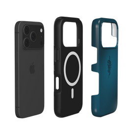 Serpent | Dark Teal Snake & Floral Minimal MagSafe iPhone Case