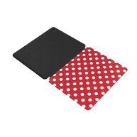 Soda Pop | Cherry Red White Polka Dot iPad Case with Apple Pencil Holder