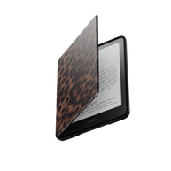 Ombra | Classic Brown Leopard Fur Print Kindle Folio Case