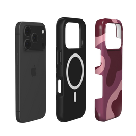 Granatrot | Burgundy Camo Abstract MagSafe iPhone Case