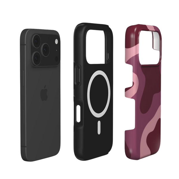 Garnet | Burgundy Camo Abstract MagSafe iPhone Case
