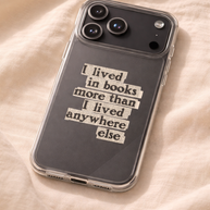 Between Pages | Book Lover Quote Clear iPhone & Samsung Case
