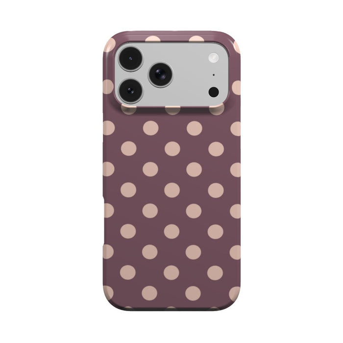 Boudoir | Mauve Rose Gold Polka Dot MagSafe iPhone Case