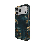 Forgotten Letters | Dark Teal Vintage Floral MagSafe iPhone Case