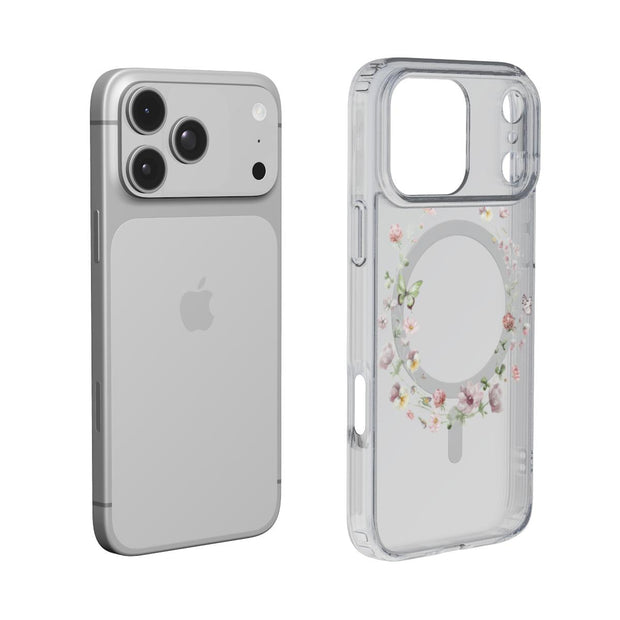 Butterfly Effect | Floral Butterfly MagSafe Clear iPhone Case