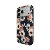 Moonlit Daisies | Dark Floral Moon iPhone & Samsung MagSafe Case