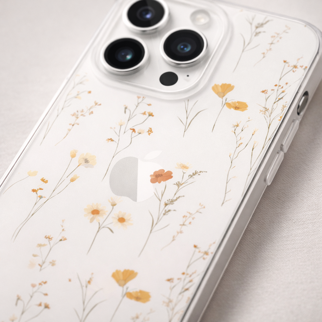 Meadow Walk | Pressed Wildflower Botanical Clear iPhone & Samsung Case