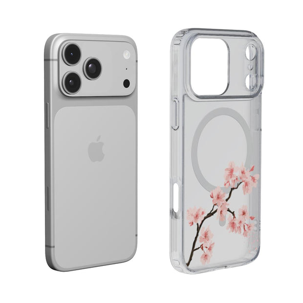 Petal Drift | Cherry Blossom MagSafe Clear iPhone Case