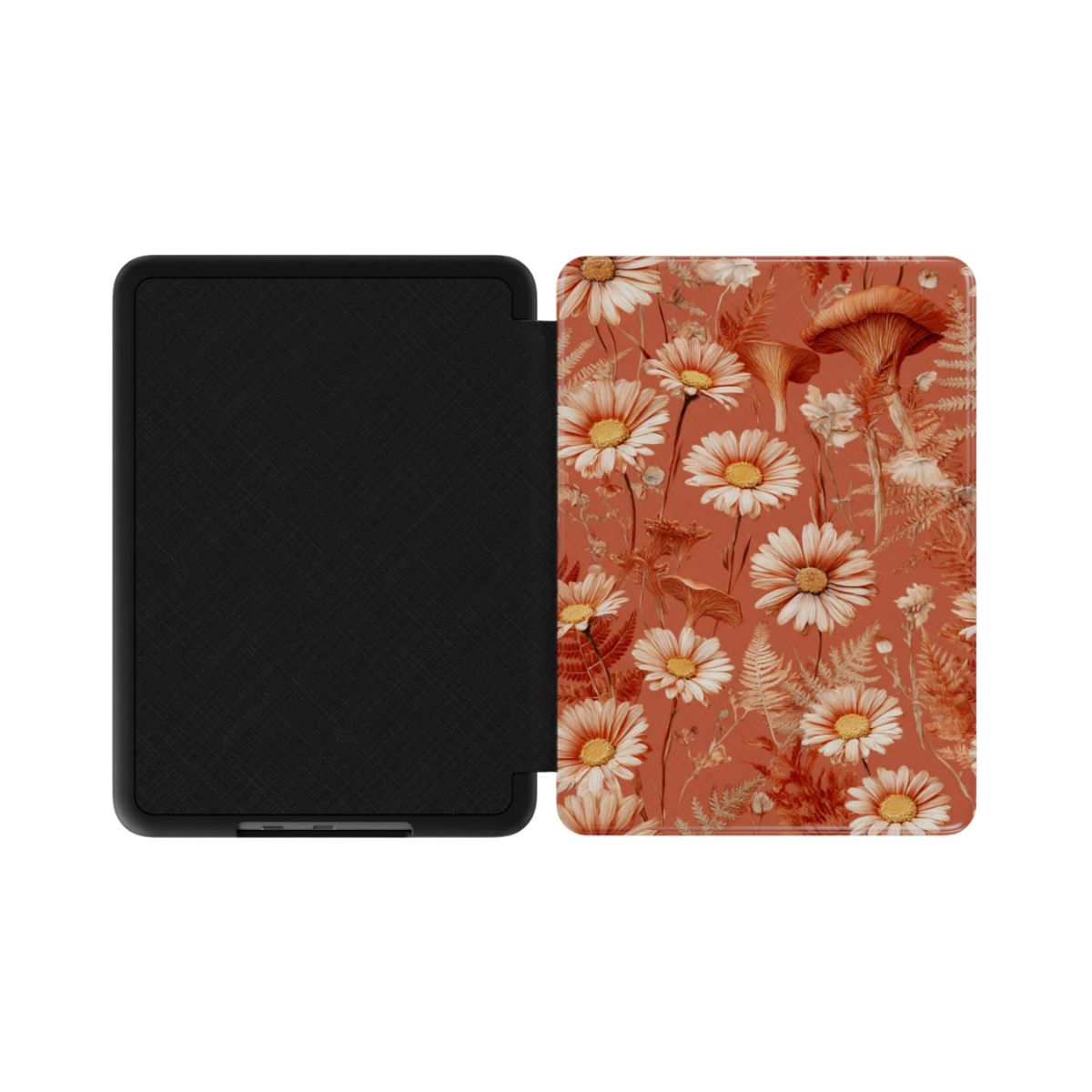 Whispered Daisies | Terracotta Wildflower Botanical Kindle Folio Case