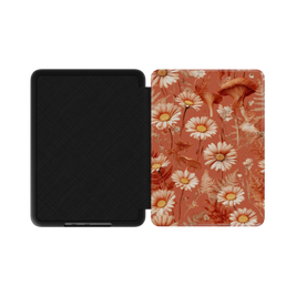 Whispered Daisies | Terracotta Wildflower Botanical Kindle Folio Case