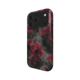 Crimson Eclipse | Dark Red Floral Gothic MagSafe iPhone Case