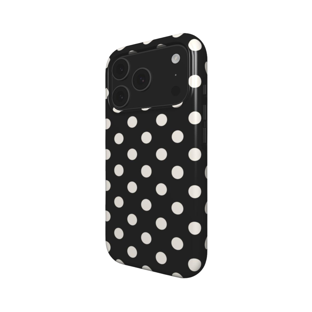 Ballroom | Black Cream Polka Dot MagSafe iPhone Case