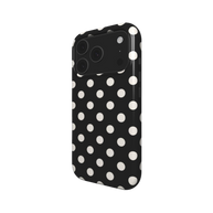 Ballroom | Black Cream Polka Dot MagSafe iPhone Case