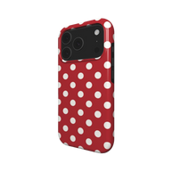 Soda Pop | Cherry Red White Polka Dot MagSafe iPhone Case