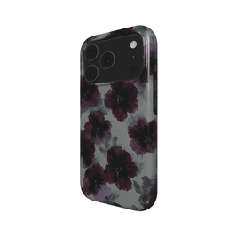 Noir Petals | Dark Purple Watercolor Floral MagSafe iPhone Case