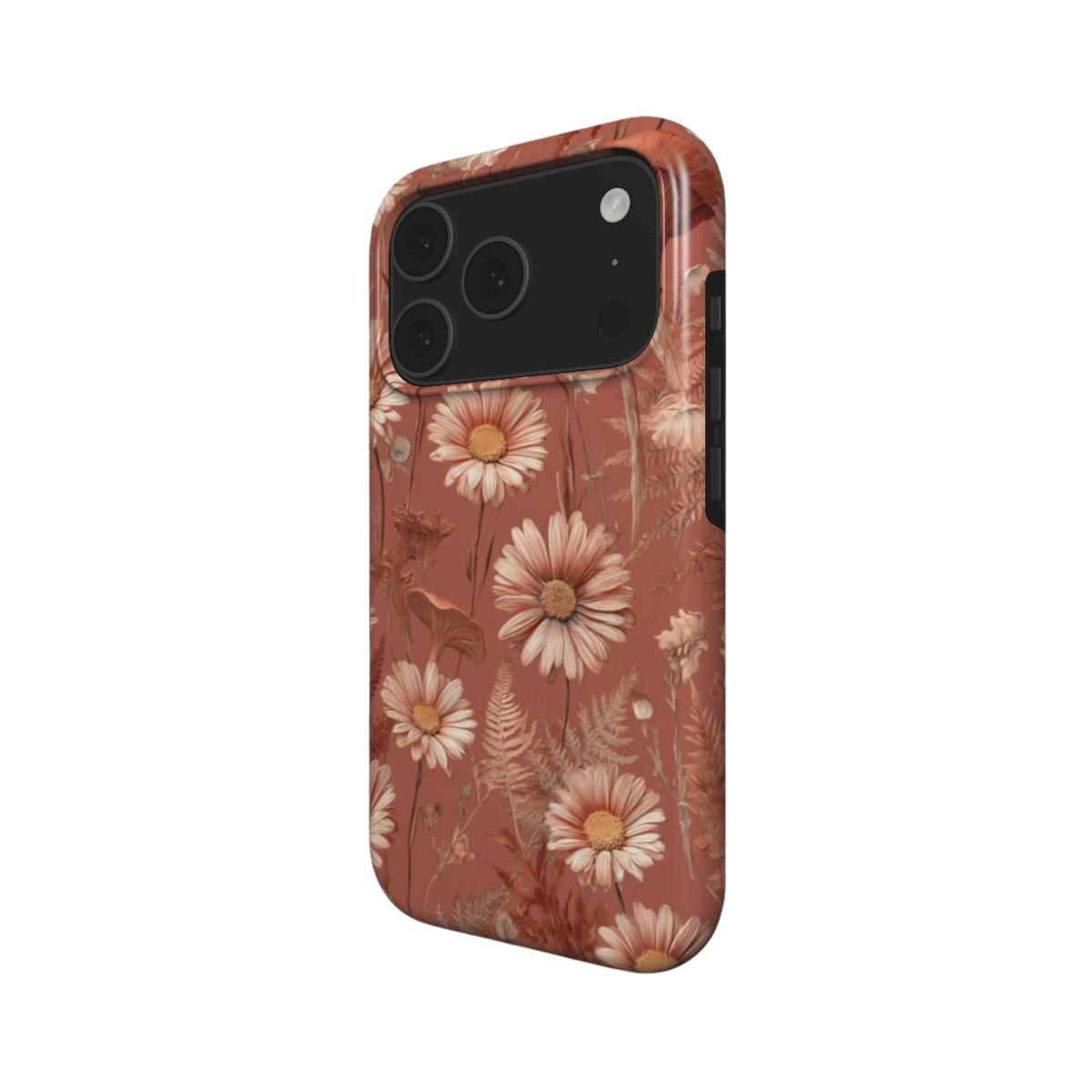 Whispered Daisies | Terracotta Wildflower Botanical MagSafe iPhone Case