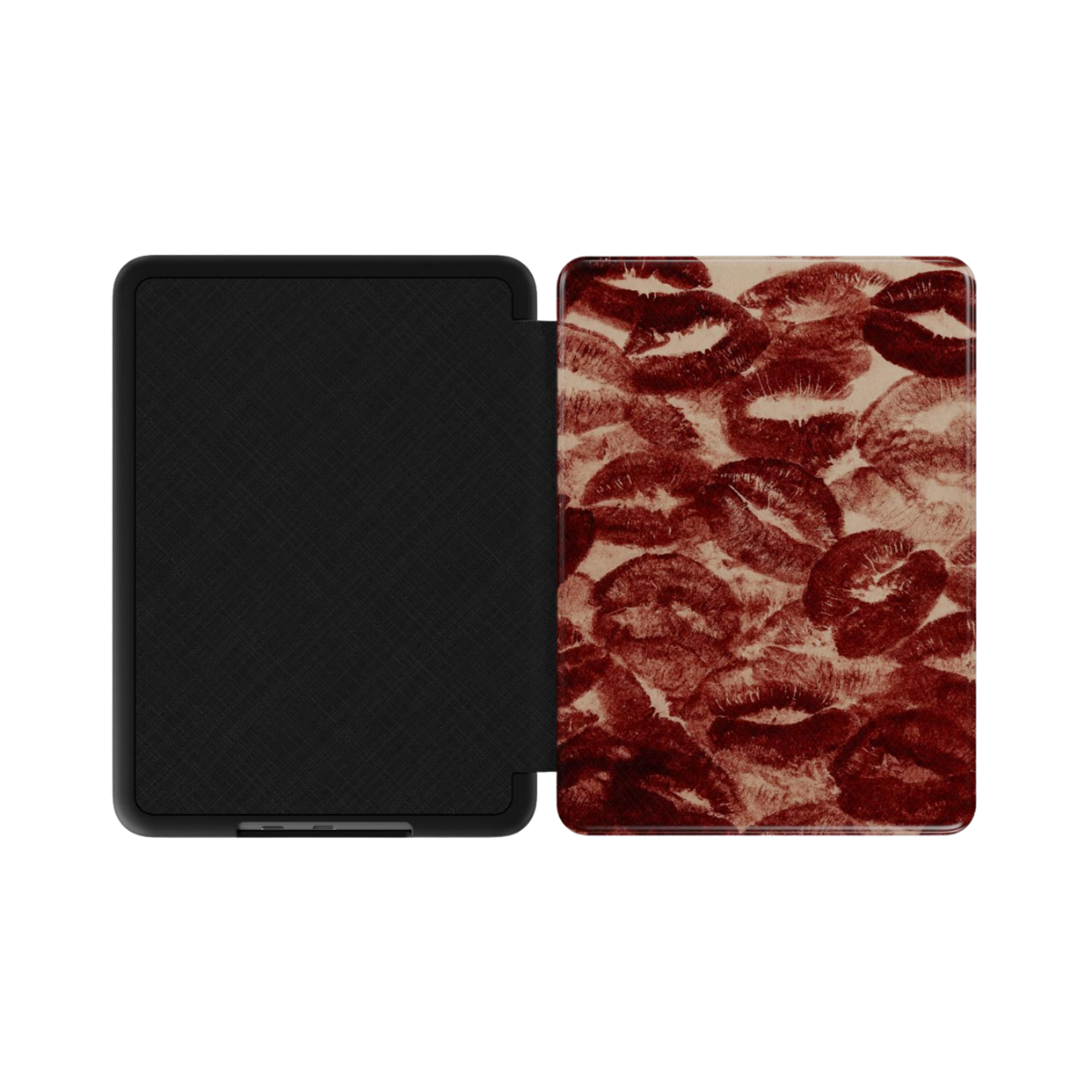 Velvet Kiss | Dark Red Lipstick Print Kindle Folio Case