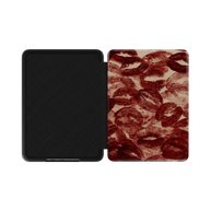 Velvet Kiss | Dark Red Lipstick Print Kindle Folio Case