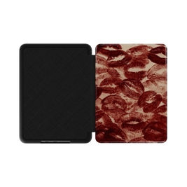 Velvet Kiss | Dark Red Lipstick Print Kindle Folio Case