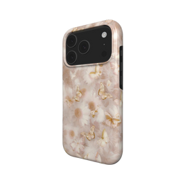 Silent Wings | Soft Pink Butterfly Floral MagSafe iPhone Case
