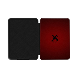 Coquette | Dark Red Bow Minimal Aesthetic Kindle Folio Case