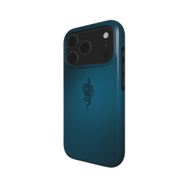 Serpent | Dark Teal Snake & Floral Minimal MagSafe iPhone Case