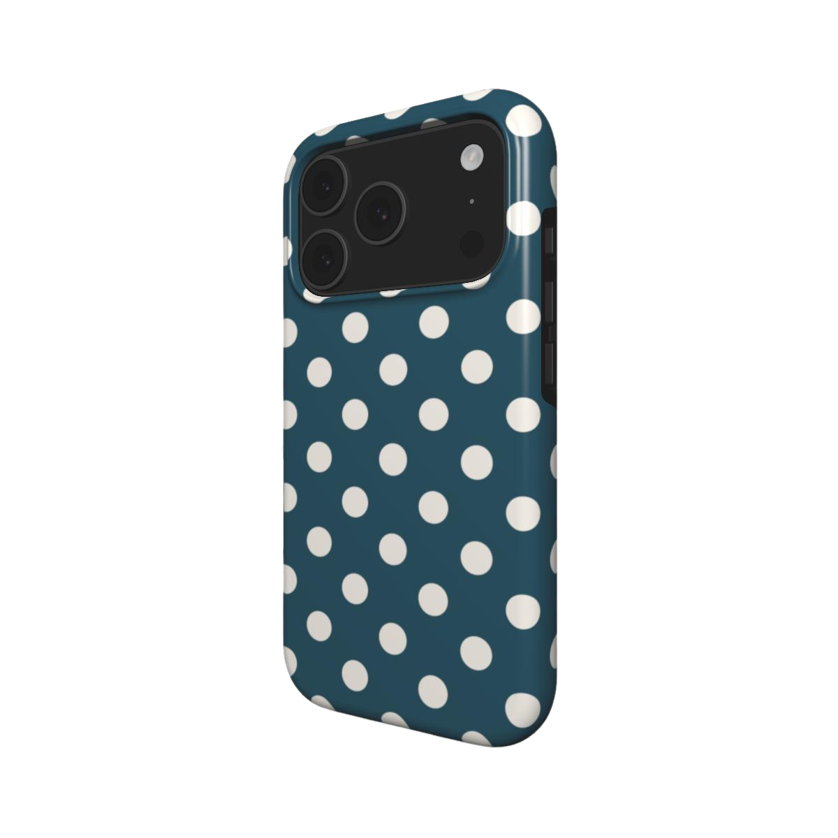 Matinée | Petrol Cream Polka Dot MagSafe iPhone Case