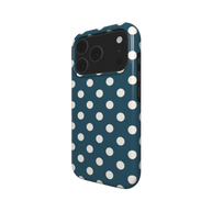 Matinée | Petrol Cream Polka Dot MagSafe iPhone Case