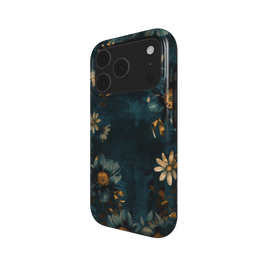 Forgotten Letters | Dark Teal Vintage Floral MagSafe iPhone Case