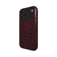 Blood Prowl | Dark Red Leopard Print MagSafe iPhone Case
