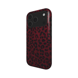 Blood Prowl | Dark Red Leopard Print MagSafe iPhone Case