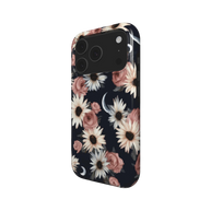 Moonlit Daisies | Dark Floral Moon iPhone & Samsung MagSafe Case