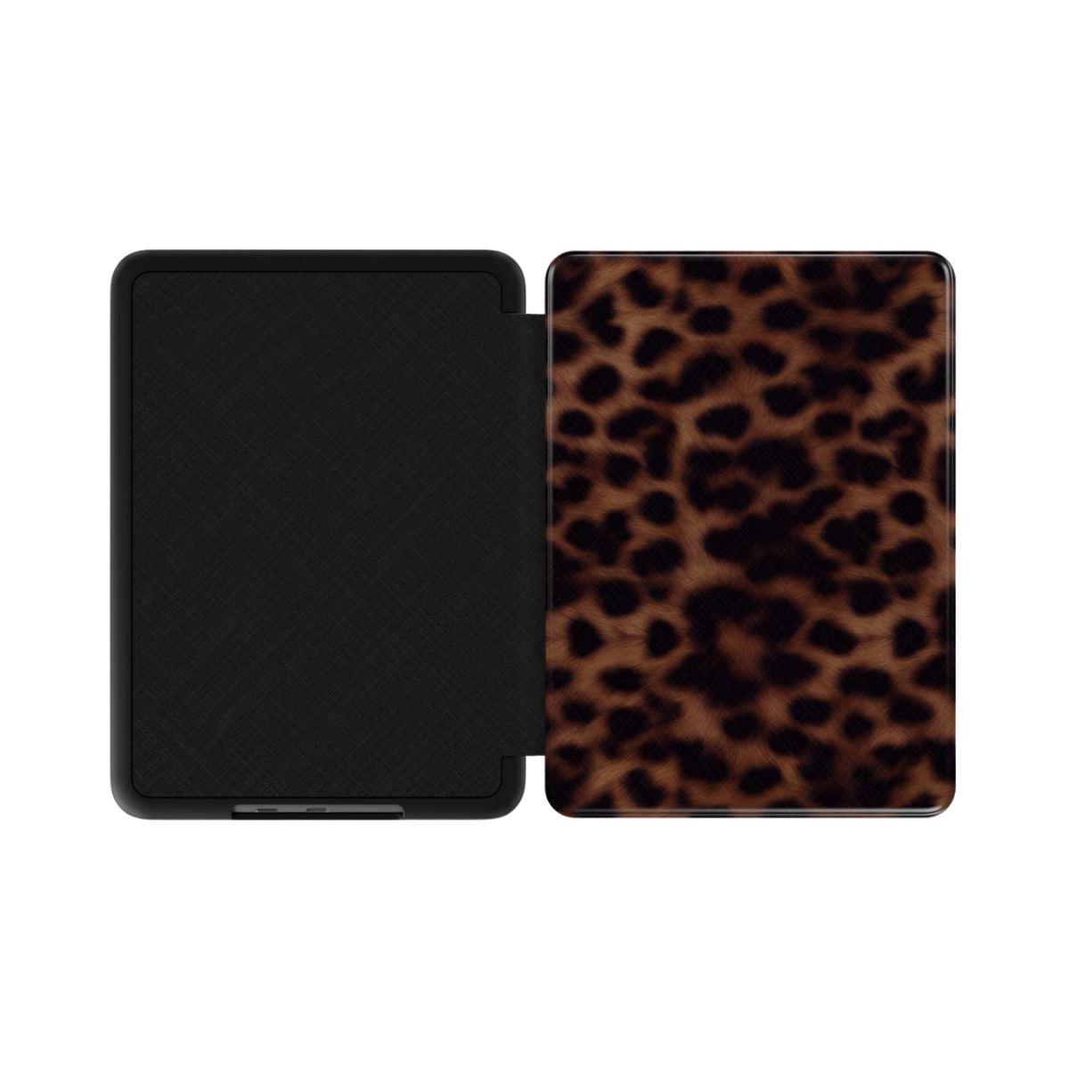 Ombra | Classic Brown Leopard Fur Print Kindle Folio Case