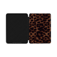 Ombra | Classic Brown Leopard Fur Print Kindle Folio Case