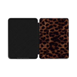 Ombra | Classic Brown Leopard Fur Print Kindle Folio Case
