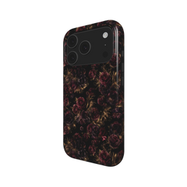 Nocturne Roses | Dark Gothic Rose Gold Floral MagSafe iPhone Case