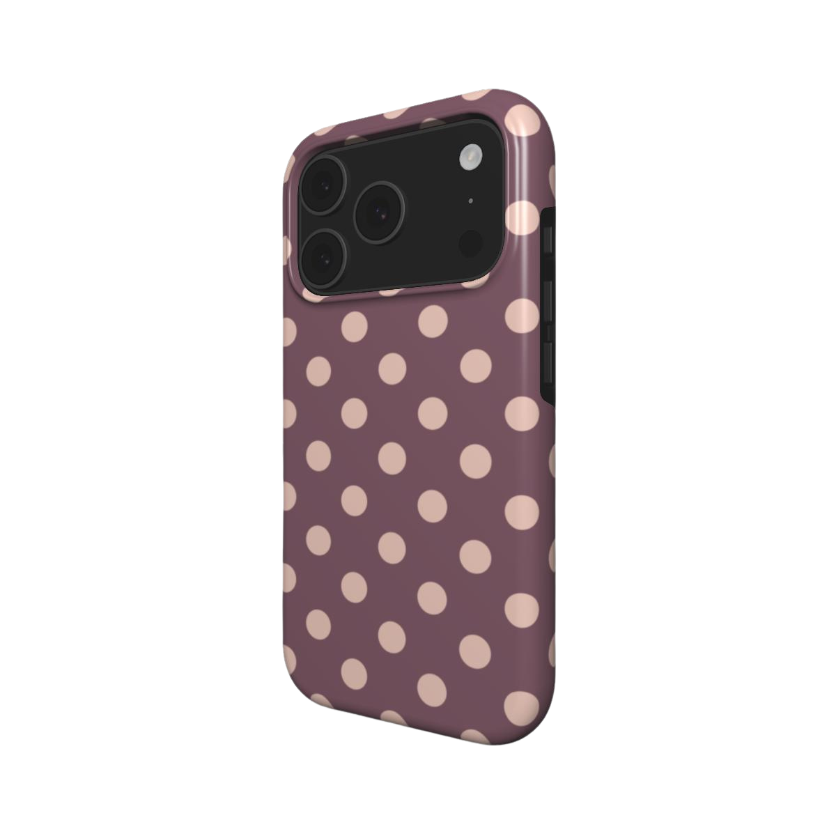 Boudoir | Mauve Rose Gold Polka Dot MagSafe iPhone Case