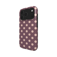 Boudoir | Mauve Rose Gold Polka Dot MagSafe iPhone Case