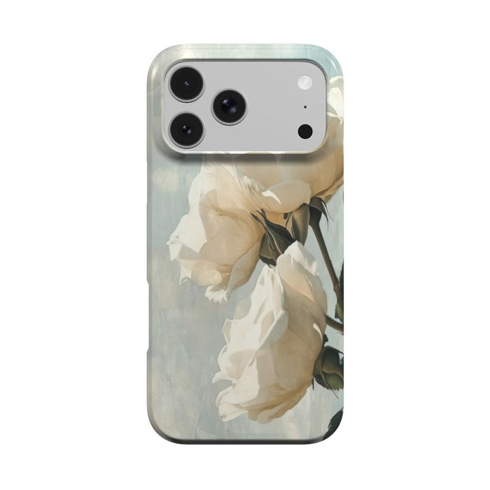Ivory Bloom |  White Rose MagSafe iPhone Case