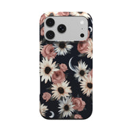 Moonlit Daisies | Dark Floral Moon iPhone & Samsung MagSafe Case