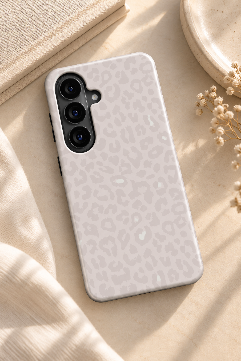 Nude Spots | Blush Leopard Print Magnetic Samsung Galaxy Case