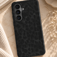 Midnight Panther | Black Tonal Animal Print Magnetic Samsung Galaxy Case