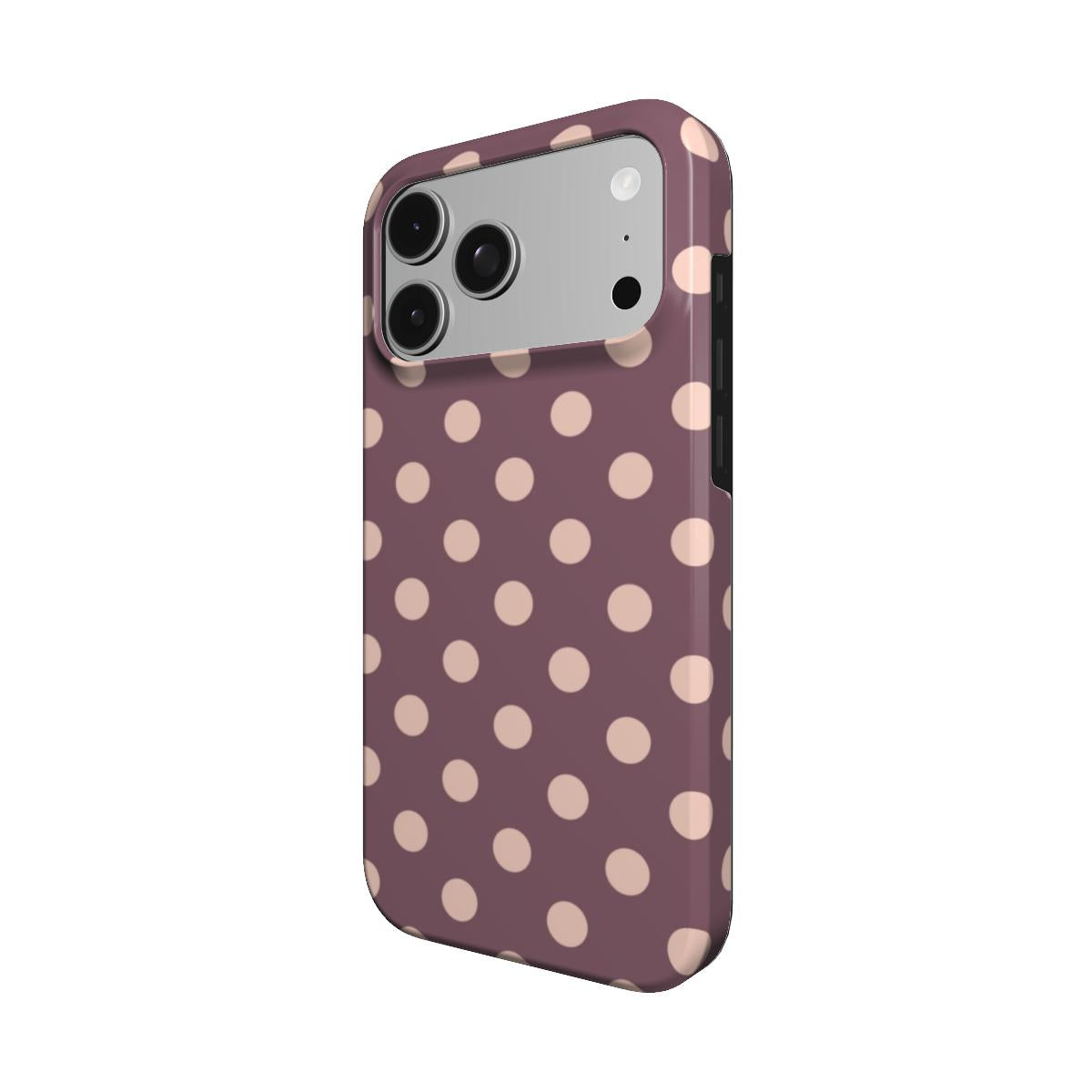 Boudoir | Mauve Rose Gold Polka Dot MagSafe iPhone Case
